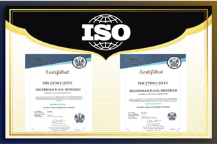 ISO certificates Seguridad Belgrade